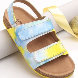 Pine Kids Sandals with Velcro Closure - Blue-picture-16