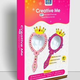 Mini Leaves "Creative Me Wooden Mirror DIY Art and Craft Paint kit for Kids 6+ Years -  Set of 2-23