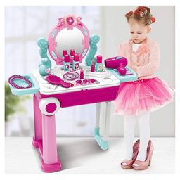 NIYAMAT 2 in 1 Beauty Vanity Makeup Toy for Girls Makeup Kit Car Set - Multicolour-22