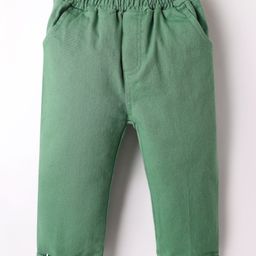 Ollypop Resin Knit Full Length Solid Color Trouser - Sea Green-image-43