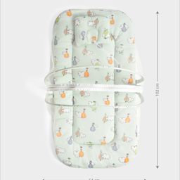 Mi Arcus Peanuts Snoopy Printed Net Mattress & Head Pillow Set Green image 2