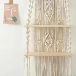 Macreame wall shelf Hanger-image-15