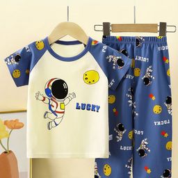 StyleCast x Revolte Boys Printed Short Sleeves Pure Cotton T-shirt With Trousers-image-96