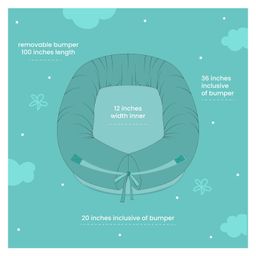 TIDY SLEEP Dandelion Baby Nest For New Borns - Blue image 5