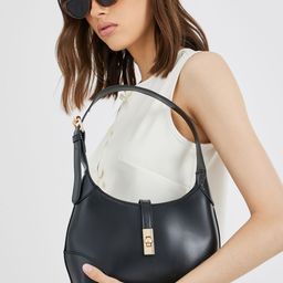 Styli Women Golden Buckle Lock Handbag-image-3