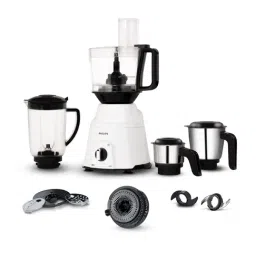Philips HL776300, 750 3 in 1 Watt Mixer Grinder, Juicer, Food Processor (White, 4 Jar)-picture-33