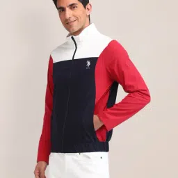 U.S. Polo Assn. Blue Polyester Regular Fit Logo Jacket-picture-46