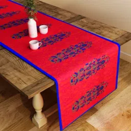 SEJ by Nisha Gupta Red Table Runner - Set of 1-40