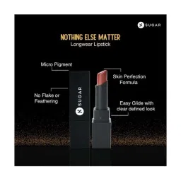 Sugar Cosmetics Nothing Else Matter Longwear Lipstick 03 Rust Have - 3.5 gm image 3