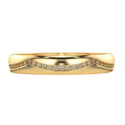 VALANOVA Women 18kt Yellow Gold & Certified Lab Grown Diamond 0.17cts Ring-picture-3