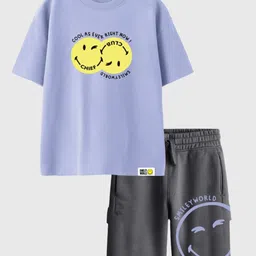 Nap Chief Unisex Kids Printed T-shirt with Shorts-picture-6