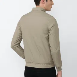 Academy By Van Heusen Beige Regular Fit Colour Block Jacket image 2