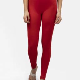 Style Quotient Red Cotton Leggings-picture-49