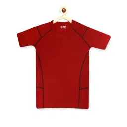 Chimprala Kids Maroon Solid T-Shirt-image-81