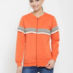 Belle Fille Orange Printed Sweatshirt-picture-26