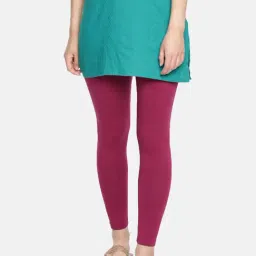 Dollar Missy Wine Cotton Leggings-picture-48