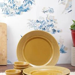 VarEesha Mustard Ceramic 8 Piece Dinner Set-image-70