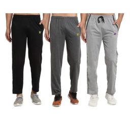 Vimal Jonney Multicolor Cotton Mid Rise Trackpants (Pack of 3)-image-55