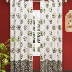 Living Roots Jaipuri Multicolor Cotton 7 ft Door Curtain-20