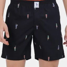 U.S. Polo Assn. Black Printed Boxers-image-24