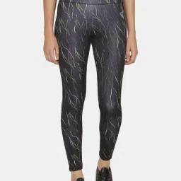 Zelocity by Zivame Charcoal Grey Abstract Print Leggings-image-48