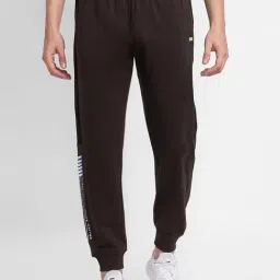 Spykar Green Cotton Slim Fit Printed Joggers-image-81