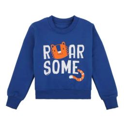 Dyca Kids Royal Blue Graphic Print Full Sleeves Sweatshirt-image-97
