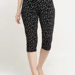 Kanvin Black Printed Capris-picture-18