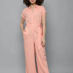 Allen Solly Peach Maxi Jumpsuit-picture-44