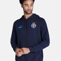Puma ftblCore Fan Navy Regular Fit Hooded Sweatshirt-image-99