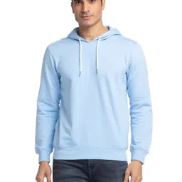 Park Avenue Blue Slim Fit Hooded Sweatshirts-picture-27