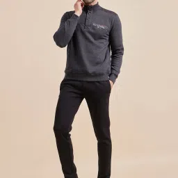 Sweet Dreams Charcoal Regular Fit Printed Sweatshirt & Trackpants Set image 1