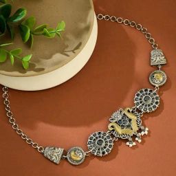 Fabindia Brass Choker Necklace-14