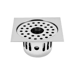 Sanjay Chilly Square Gypsy Floor Drainer with Cockroach Trap and Pipe Hole Silver 127 x 127 mm, ‎SCCT-SG-127-image-68