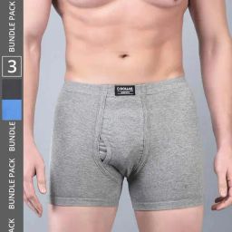 Dollar Bigboss Assorted Cotton Regular Fit Trunks - Pack Of 3-image-98