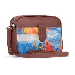 ZOUK Abstract Amaze Multicolour Printed Cross Body Bag image 2