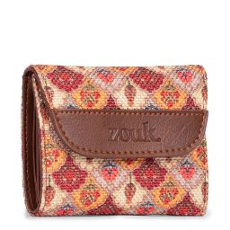 ZOUK Patiyala Floral Multicolor Printed Tri-Fold Wallet for Women image 2