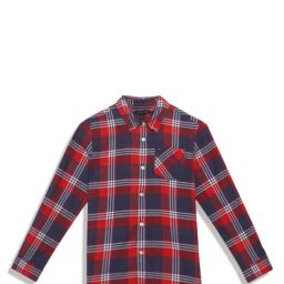 Tommy Hilfiger Boys Blush Red Solid Regular Shirt-image-27