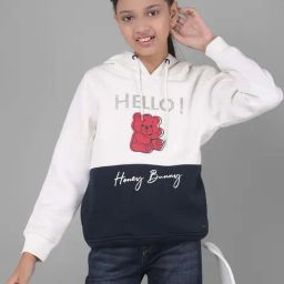 Crimsoune Club Kids White & Navy Printed Full Sleeves Sweatshirt-image-20