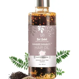 Nat Habit Curry Sesame Ultimate Grey Hair Control Summer Dasabuti Hair Oil - 100 ml image 2