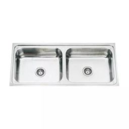 Jayna Signature Collection Apollo 42x20 inch Matt Finish Stainless Steel Double Bowl Kitchen Sink, DBF 07-image-54