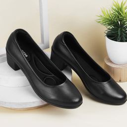 Mochi Textured Block Pumps-6
