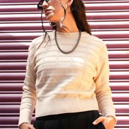 Campus Sutra Beige Regular Fit Sweater-picture-41