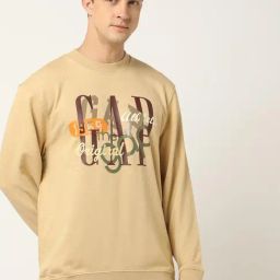 GAP Beige Regular Fit Graphic Sweatshirt-image-89