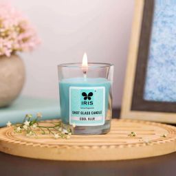 IRIS Blue Home Fragrances Cool Blue Shot Glass Candle - Set of 5 image 1