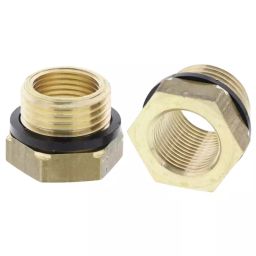 Legris Brass Pipe Fitting Straight Threaded Reducer Male G 1/2 inch to Female G 3/8in, 0168 21 17 (Pack of 5 Pcs)-picture-46