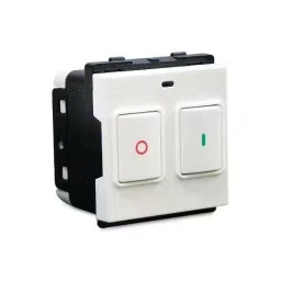 Schneider Opale 25A 2 Modules Plastic White Motor Starter Switch, X1186WH-8