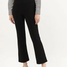 United Colors of Benetton Black Regular Fit High Rise Trousers-image-60