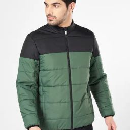 Byford By Pantaloons Green Regular Fit Quilted Jacket-picture-44
