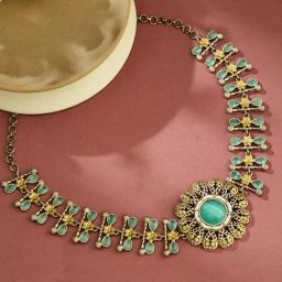 Fabindia Brass Short Necklace-image-85